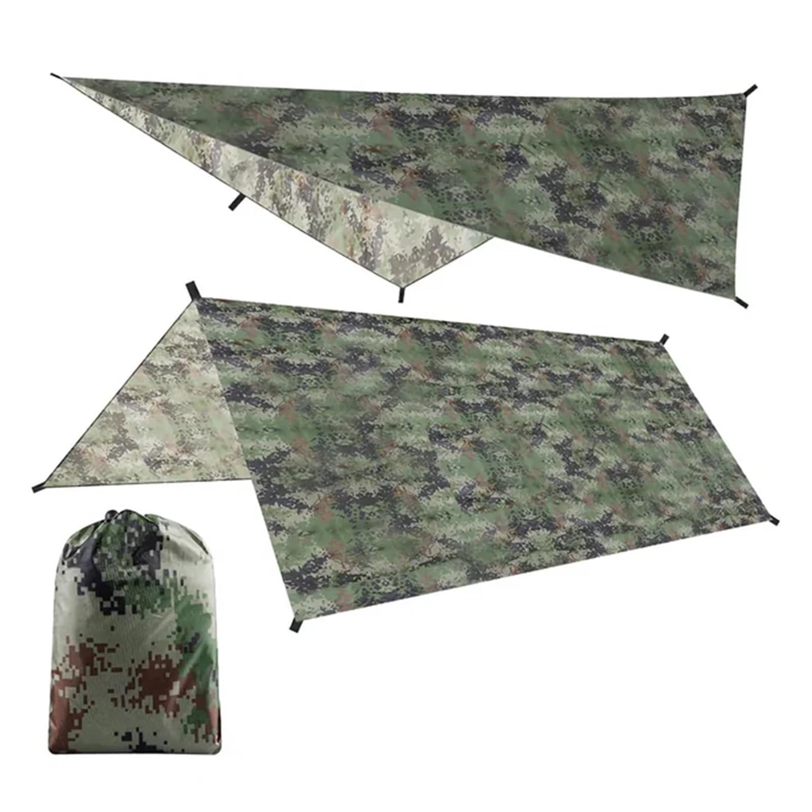 Tent tarp Portable Ultralight Tarp Outdoor Camping Survival Sun Shelter Multifunctional Waterproof Beach Awning Tent Mat Rain Shelte(100CM X 145CM)