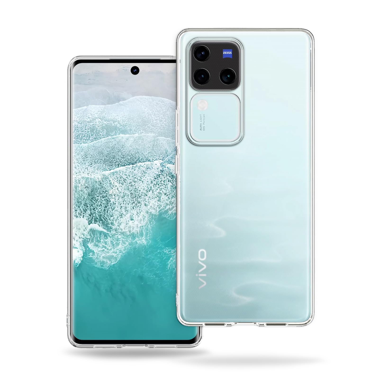 Plus Clear Transparent Back Case Cover for Vivo V30 Pro 5G | Full Device Protection | Shockproof TPU | Flexible Silicone Back Cover Case – Transparent (B0D2R9NYKC) Amazon Price History, Amazon Price Tracker