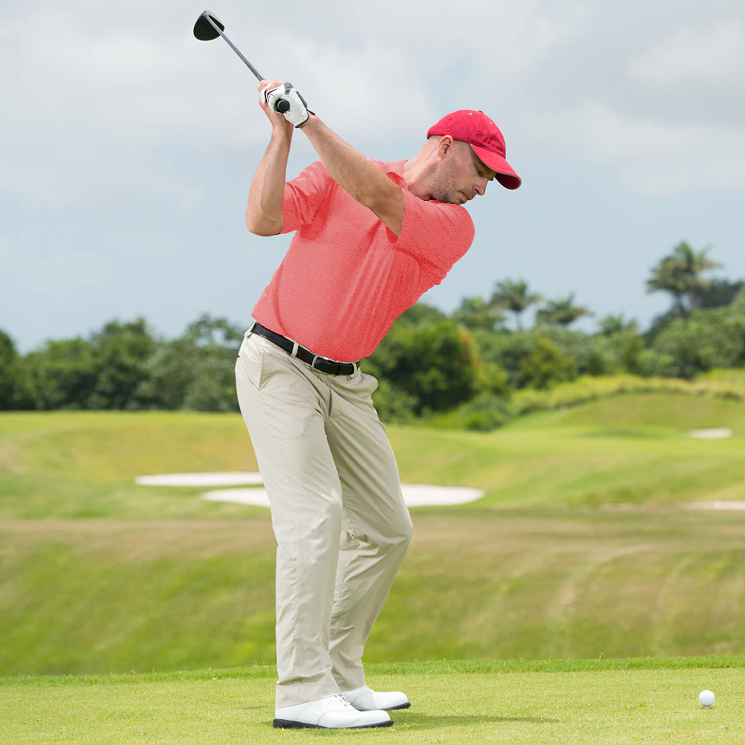 CE' CERDR Golf Poloshirts für Herren Quick-Dry Moisture-Wicking Performance Casual Kurzarm Tennis T-Shirt