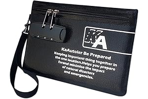 Small Fireproof Money Bag with Lock