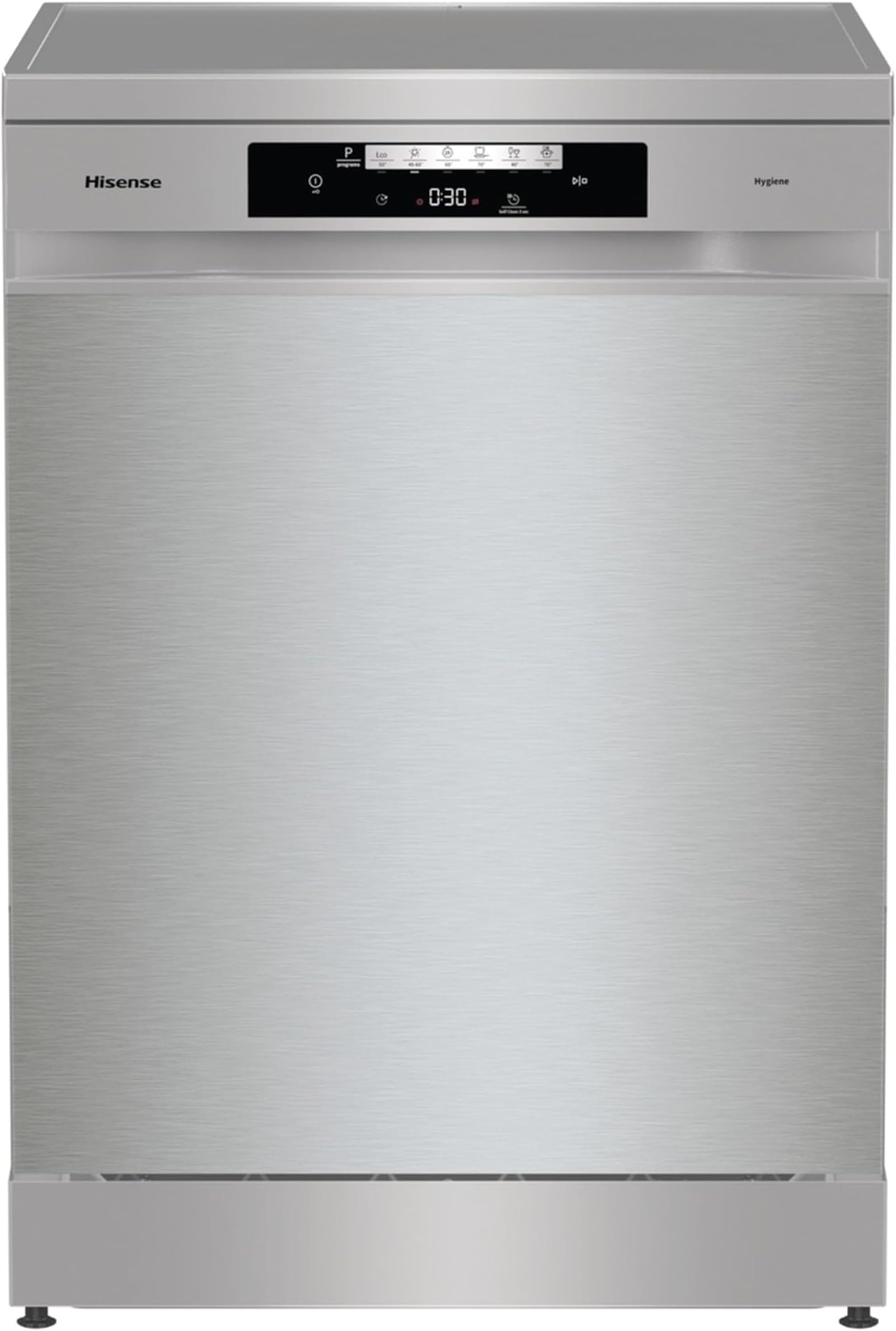 Hisense 14 Place Settings Freestanding Standard Dishwasher, Stainless steel - D Rated, HS642D90XUK, 597 x 599 x 845 mm (L x W x H)