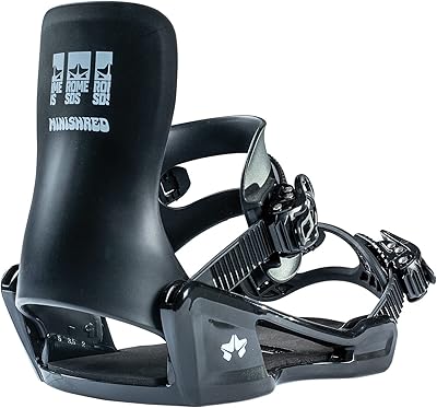Rome Snowboards Kids Minishred Snowboard Binding - 2022/2023 Black | Small