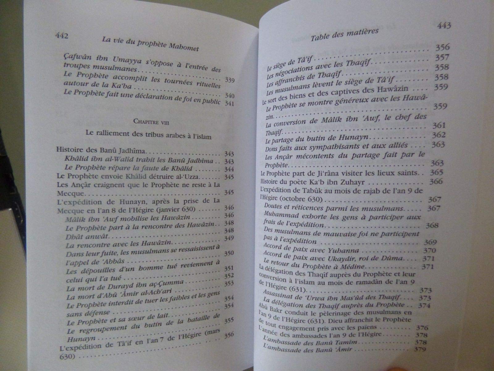 La vie du prophète Mahomet