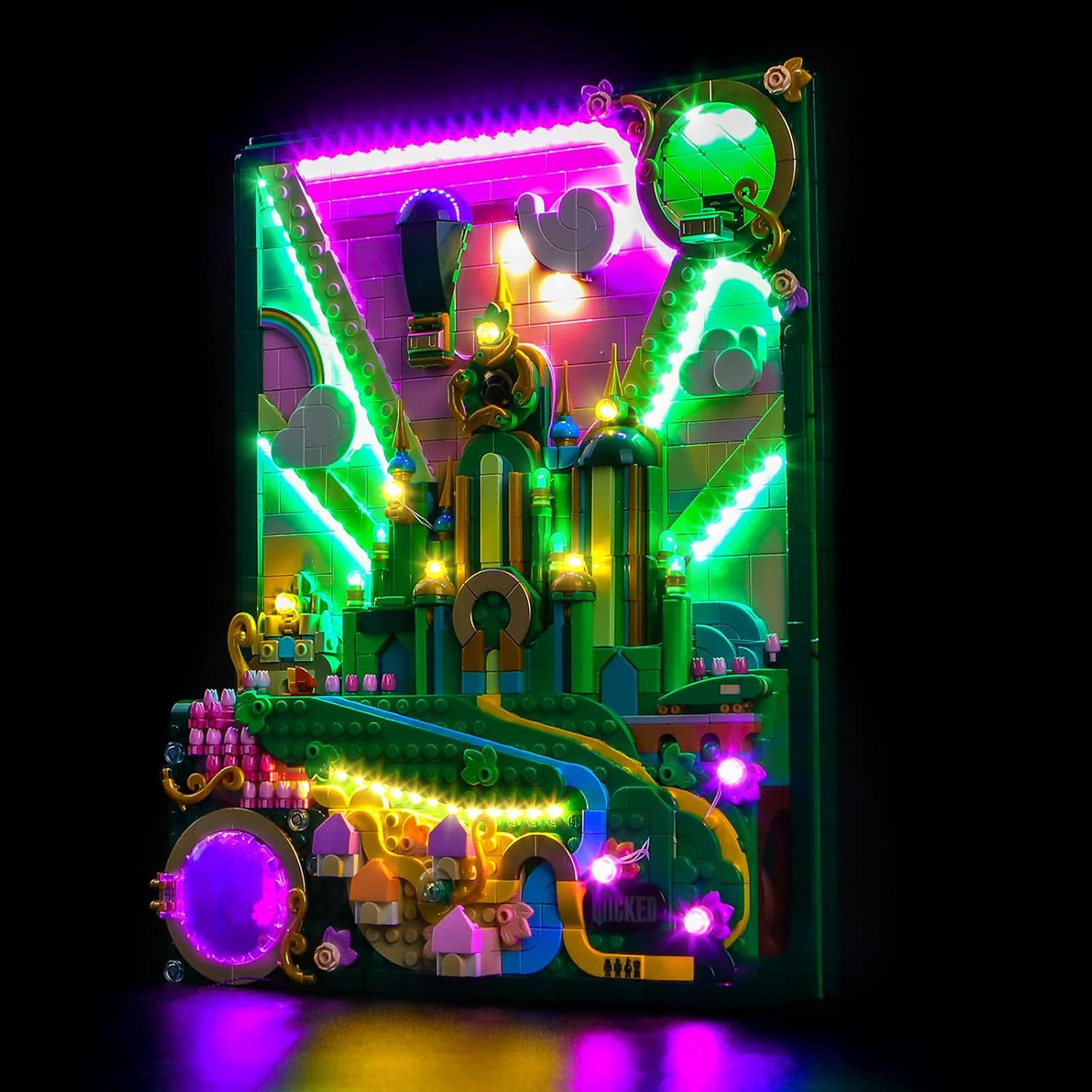 LED Lighting Compatible with Lego 75685 Emerald City Wall Art Building Sets - JUST Lights,Light Kit Compatible with Lego 75685,NOT Included The Model