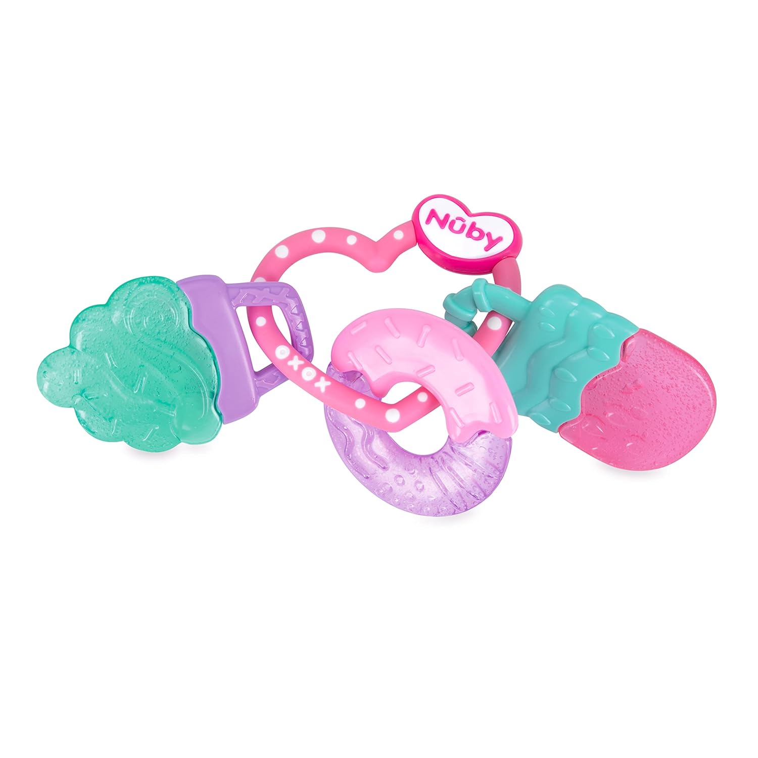 Buy Nuby IcyBite Popsicle, Donut and Ice Cream Teether Ring 3+ Months