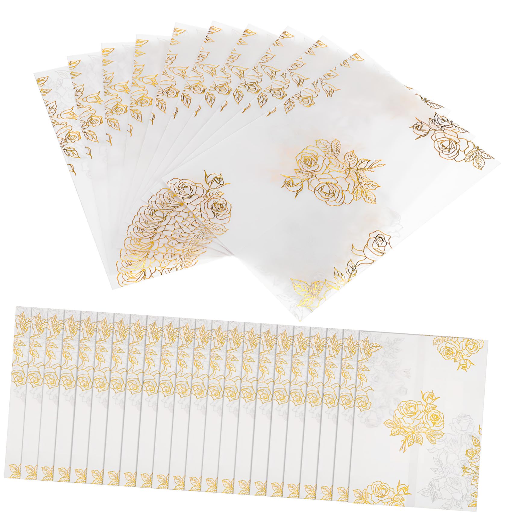 Gatuida 50 pezzi Buste Inviti Matrimonio Trasparenti Buste Inviti Compleanno Shower Carta Colorata Incollata Eleganti
