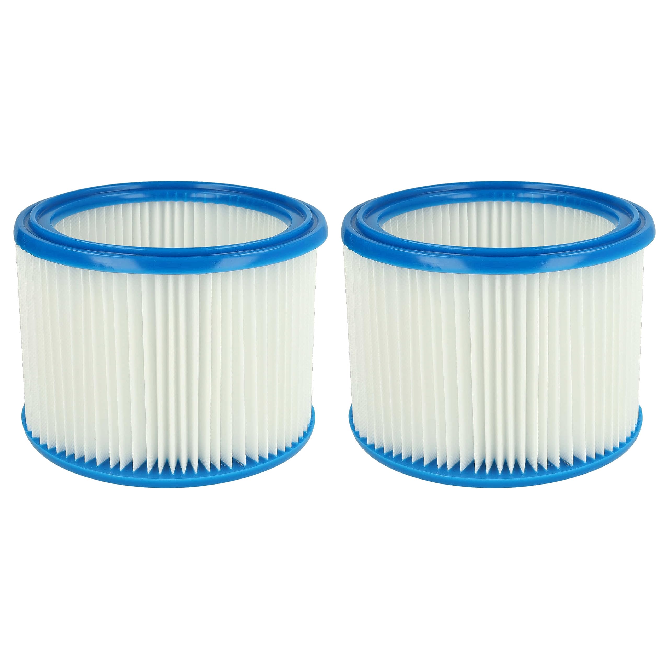 vhbw Filterset 2x Faltenfilter kompatibel mit Nilfisk/Alto/Wap Multi 20, 30 Nass- und Trockensauger - Filter, Patronenfilter