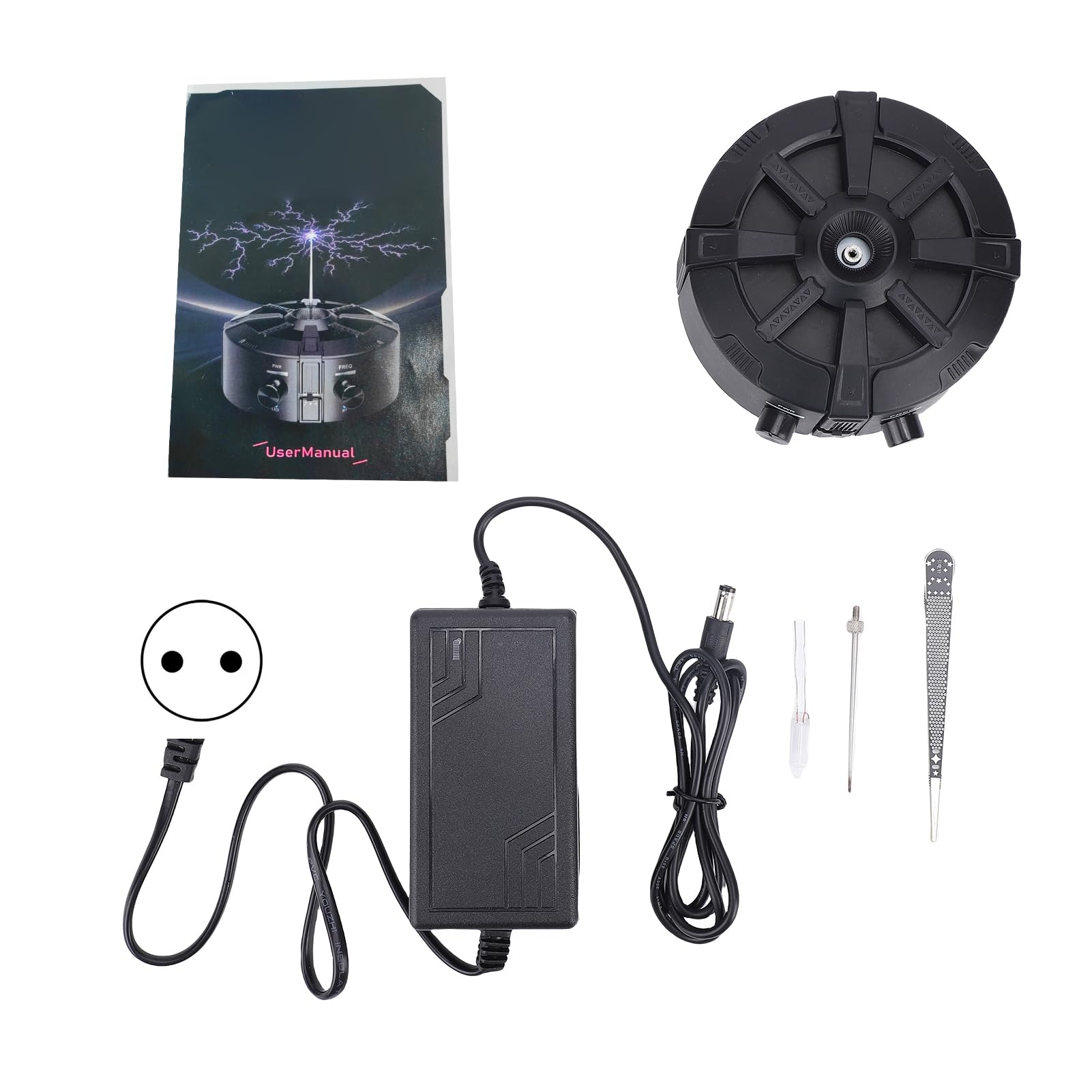 Weytoll Coil-Testlass Coil, Altoparlanti, Lettore Musicale BT per Esperimenti Scientifici, Lezioni di Studenti, Decorazione della Casa (Plug)