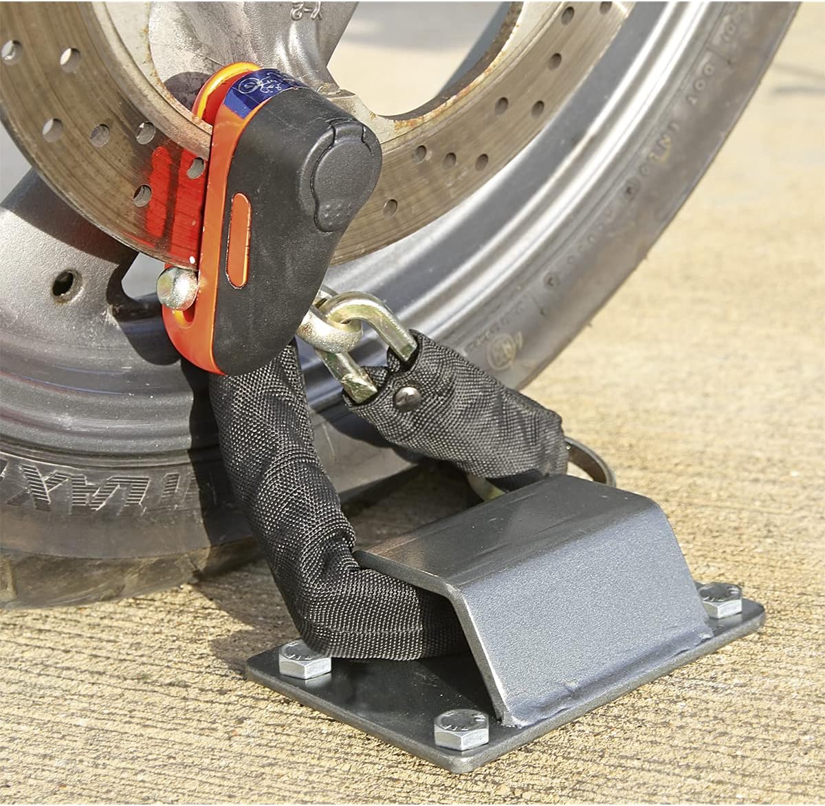 Sealey MCGA01 Motorcycle Ground Anchor - 4 Security Bolts