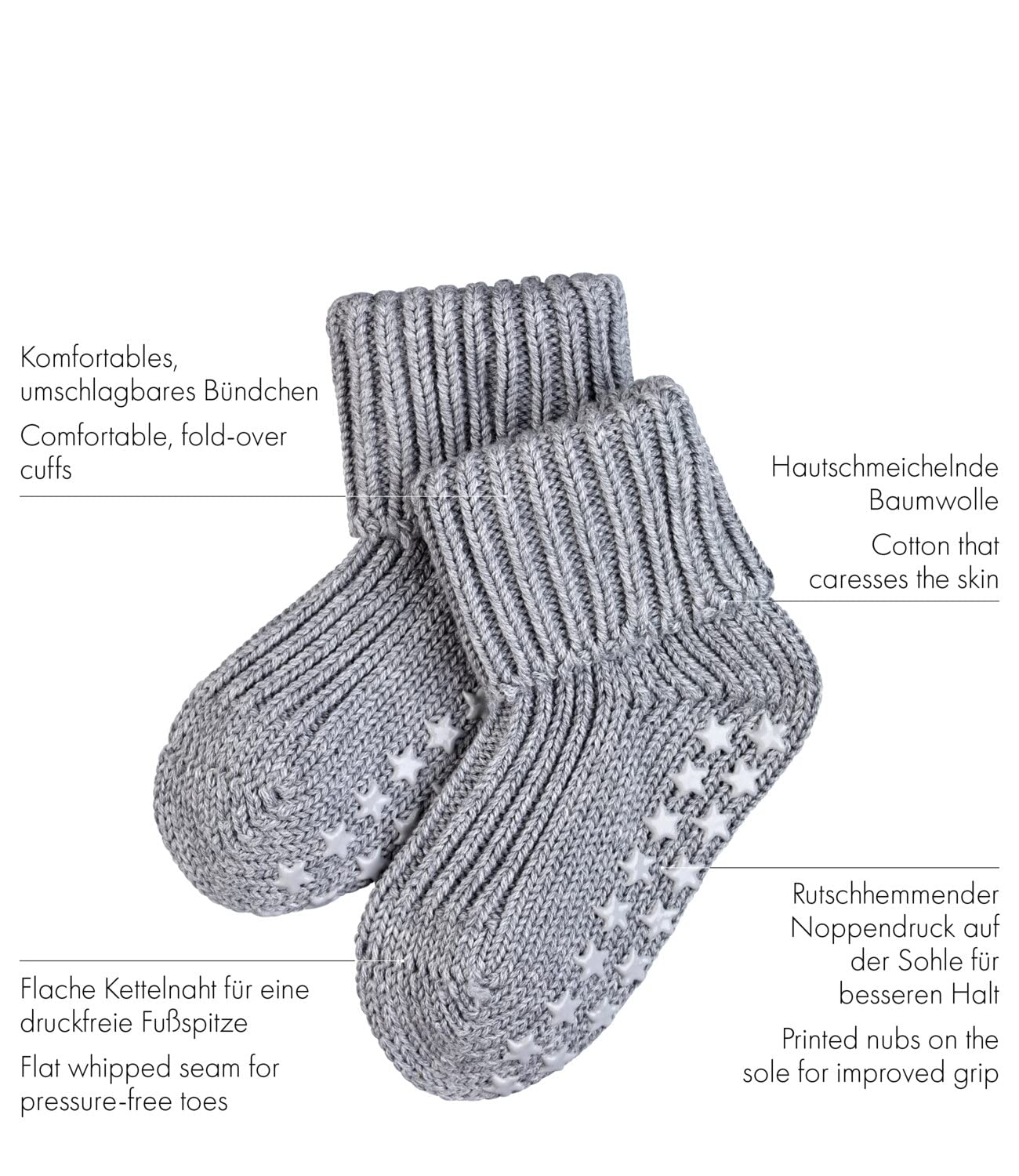 Falke Boys' Anti-Slip Socks, Blue (darkmarine), UK 3-5.5 (Size: 80-92)