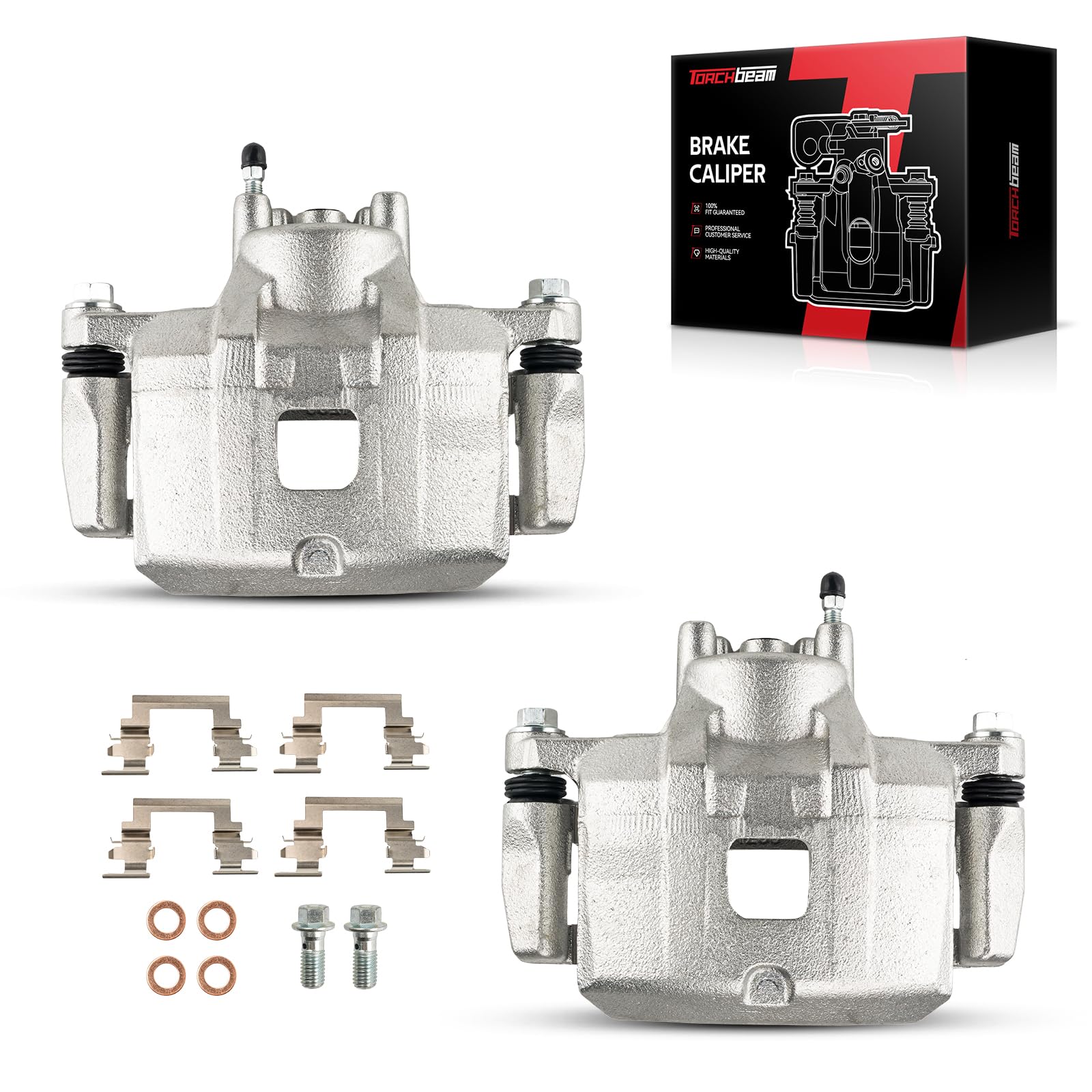 Torchbeam Front Brake Calipers Set for Jeep Patriot 2007-2017