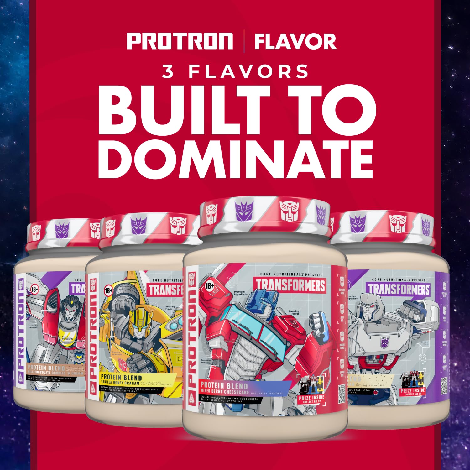 Core Nutritionals Transformers Protron Protein, Mixed Berry Cheesecake — Amazon image 6