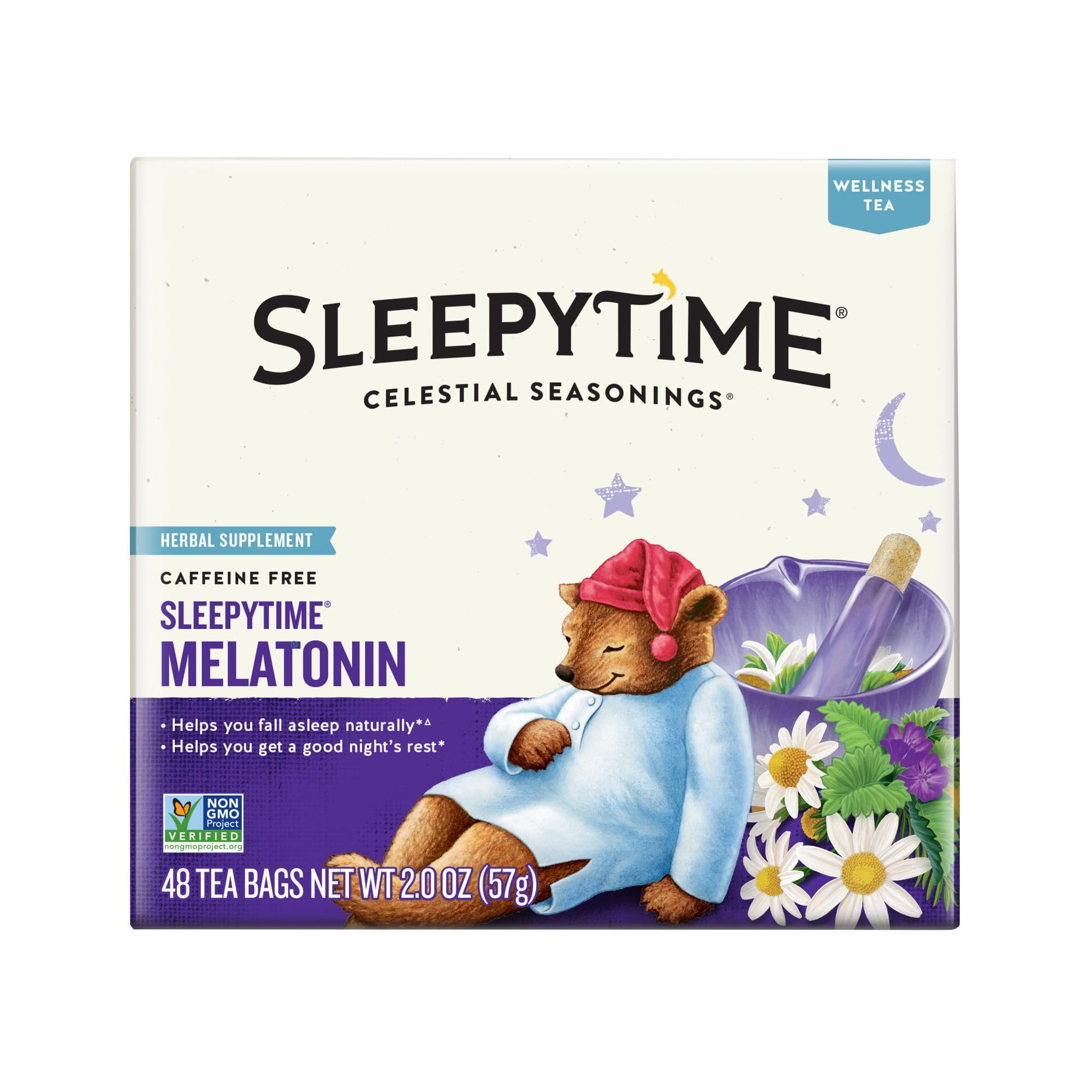 Amazon.com : Celestial Seasonings Sleepytime Wellness Melatonin