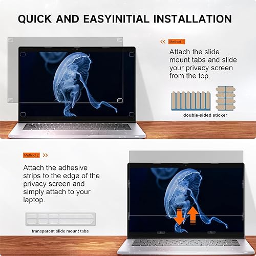 Miniatura 7 de Mamol Pantalla de privacidad para laptop de 16 pulgadas - Compatible con Lenovo, Hp, Dell, Acer, Asus, Thinkpad, Envy, Xps - Aspecto 1610, Anti Luz