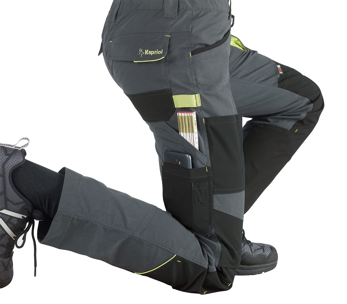 KAPRIOL - Dynamic Trousers, Dynamic Trousers Tiler Grey/Black M Unisex - Adulto