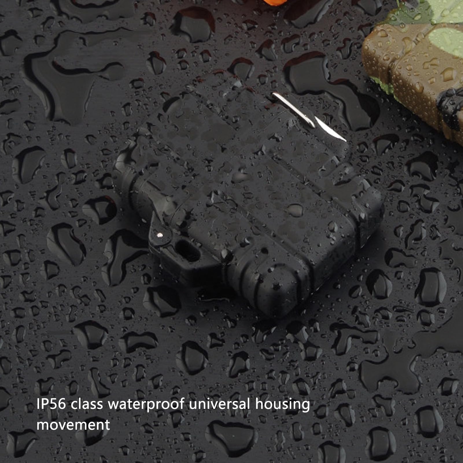 Custodia Impermeabile per Accendino, 2 Pezzi Set di Plastica Nera Sigillata Custodia per Acqua Contenitore Tascabile per Sacchetti Esterni Resistente 2 Pezzi Porta