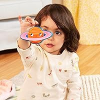 Vista 3 de B. toys Peek & Explore 2 – Pack – Espacio exterior y autobús escolar – Paquete de rompecabezas grueso – Rompecabezas para niños pequeños, niños – 8