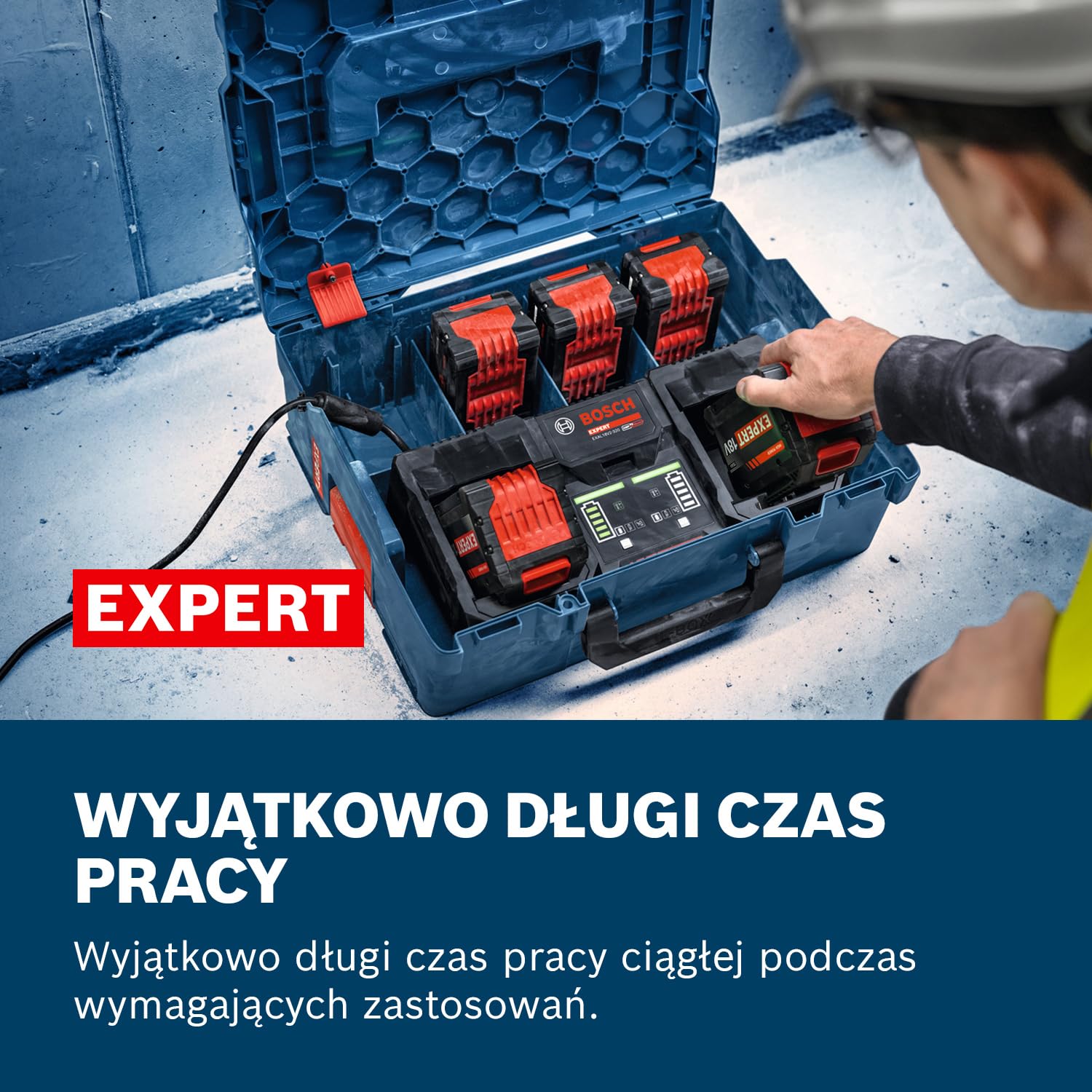Bosch EXPERT 18 V system wysokowydajny akumulator 2 x EXBA18V-80