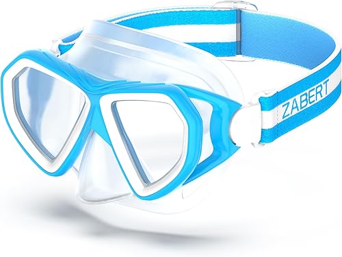 Miniatura 9 de Kids Swim Mask Goggles, Swimming Dive Snorkel Mask with Nose Cover Fabric Strap for Kids Boy Girls