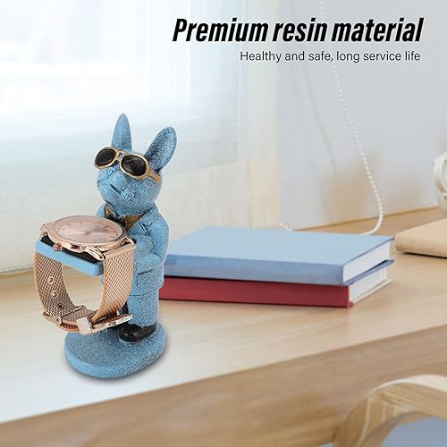 Miniatura 4 de Soporte de reloj hecho a mano, lindo modelo de figura decorativa, soporte de exhibición de reloj para joyería, reloj, pulsera, collar, hogar (perro