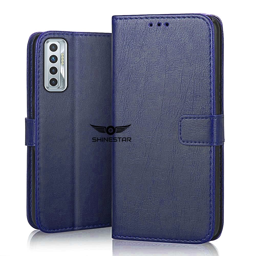 SHINESTAR Tecno Camon 17 Flip Case Cover | PU Leather Flip Cover Wallet Case with TPU Silicone Case Back Cover for Tecno Camon 17 - (Ultimate Blue) (B09H6W6C84) Amazon Price History, Amazon Price Tracker