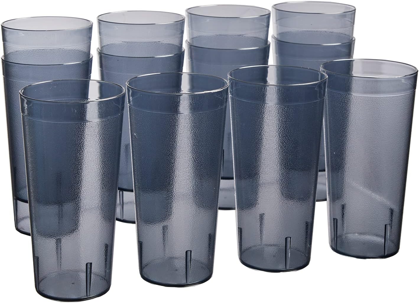US Acrylic Cafe Plastic Reusable Tumblers (Set of 12) 32ounce IcedTea Cups in