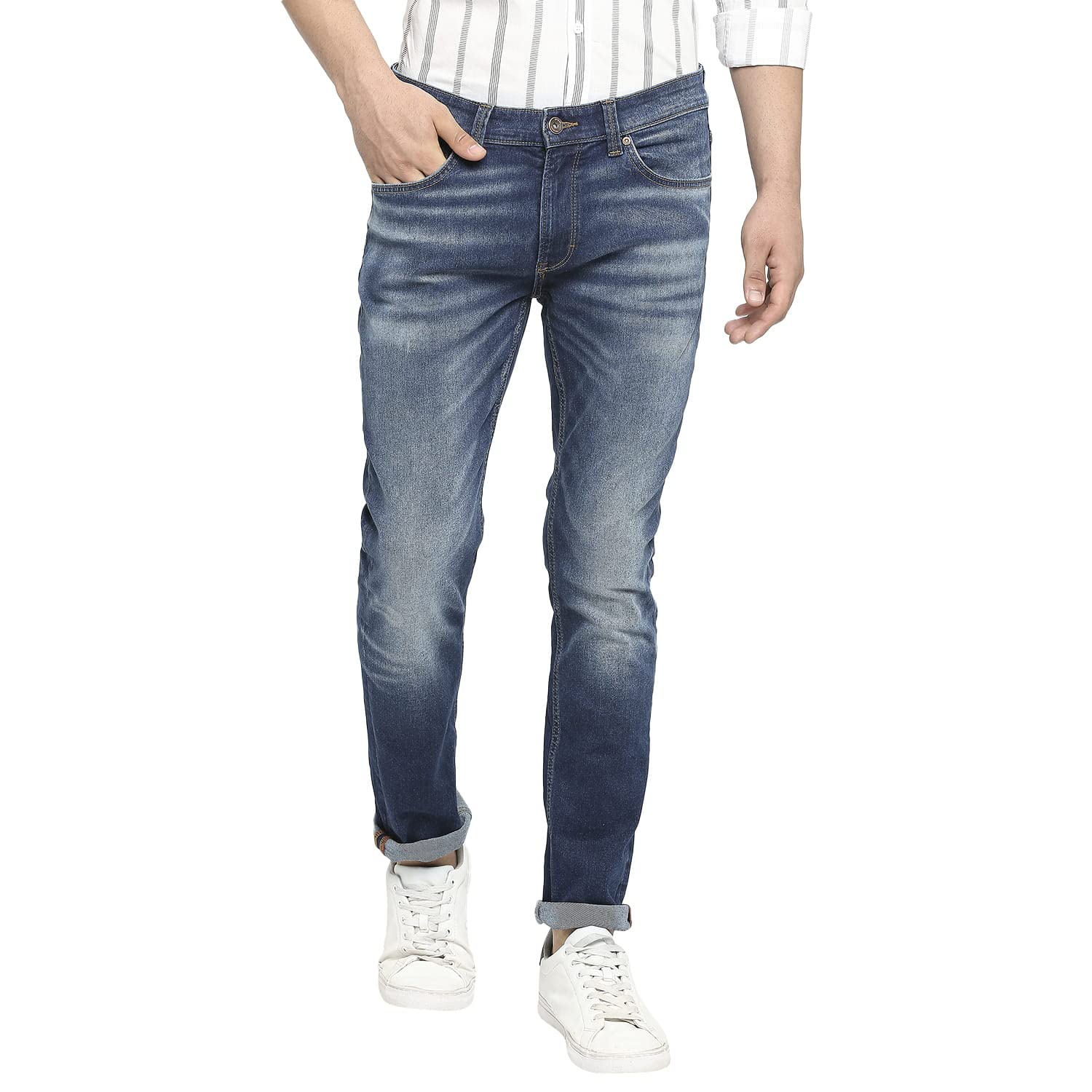 spykar Men's Rover Regular Fit Mid Rise Casual Jeans-picture-26