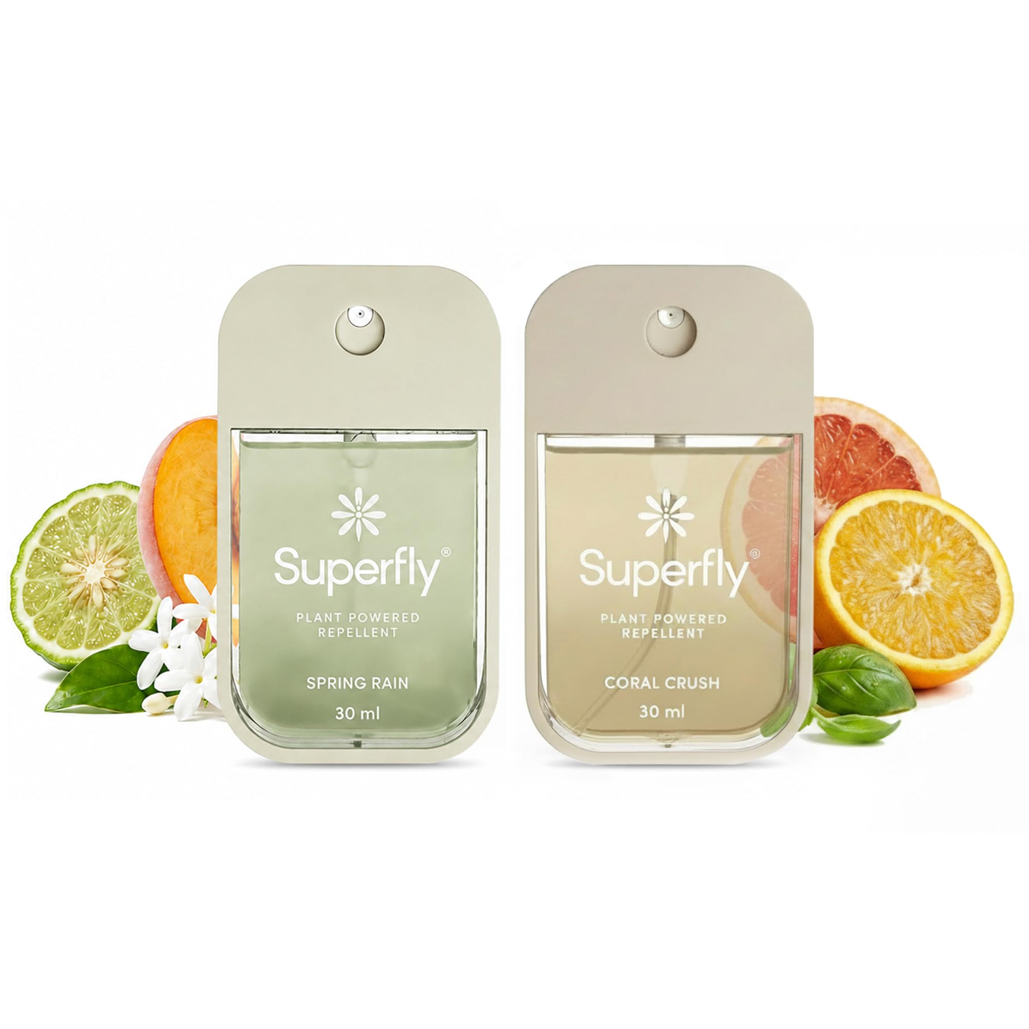 Superfly Bundle x2 | Plant-Powered DEET-Free Mosquito Repellent Spray | Skin-Safe for Adults, Kids & Family | Spring Rain + Coral Crush | 2 x 30ml-image-39