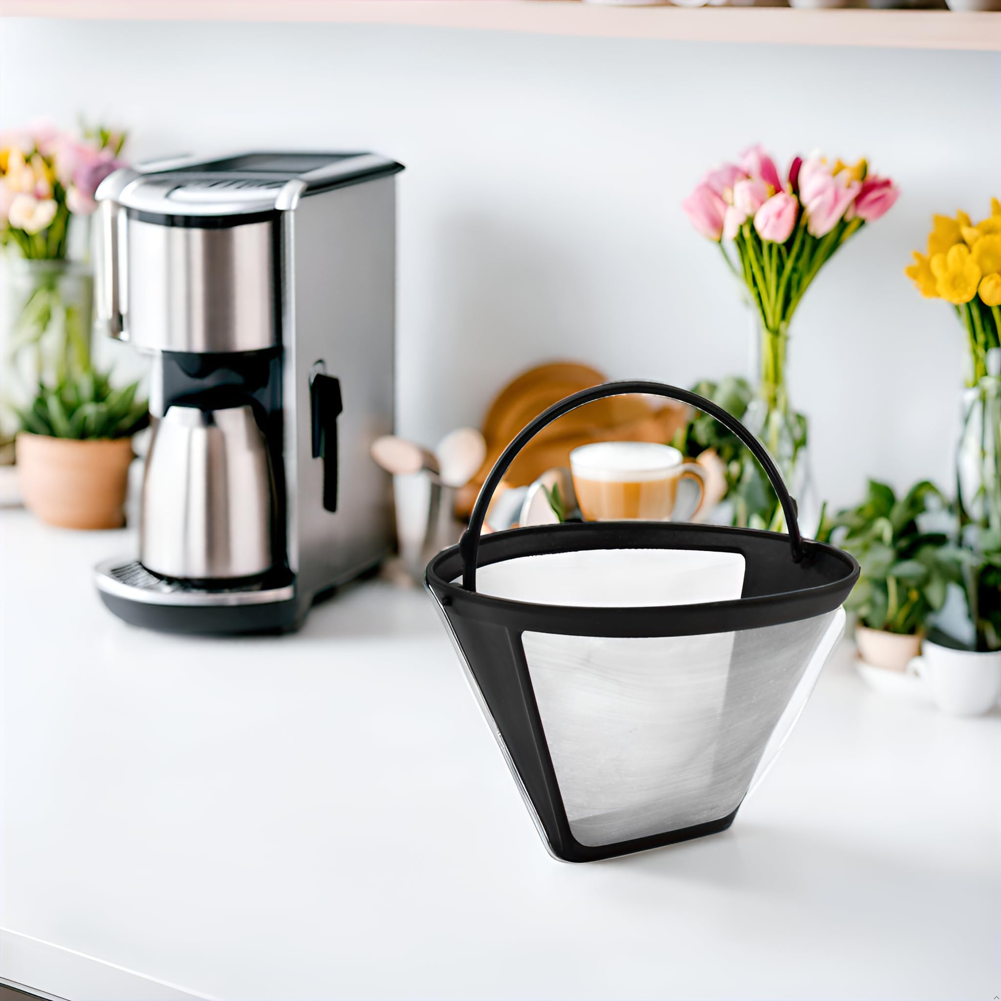 Filtro Permanente Per Caffè Fackelmann - Riutilizzabile In Acciaio Inox Per Macchine Da Caffè - Foto 11