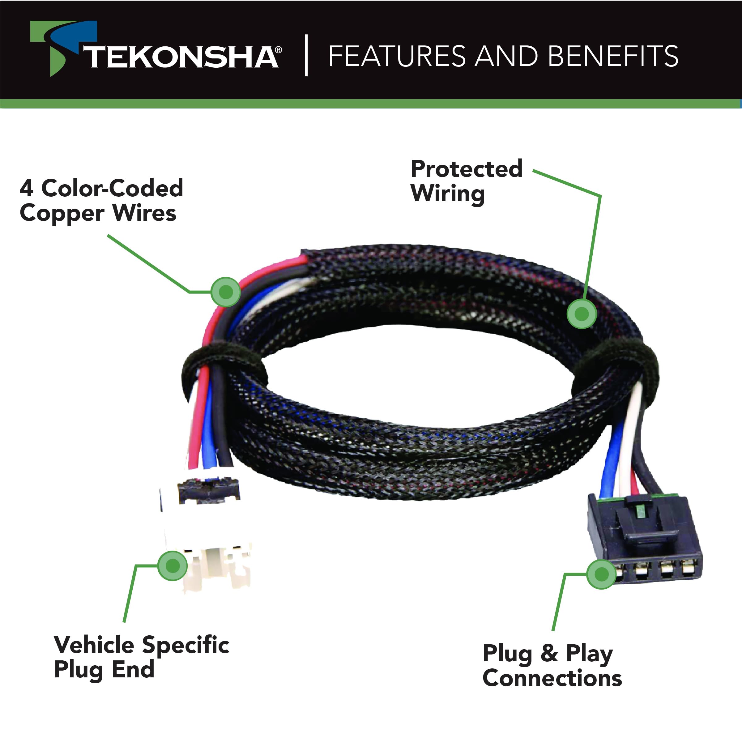 Tekonsha Brakeman IV Time-Delay Trailer Brake Controller & Custom Harness For Nissan, Infiniti Trucks & SUVs