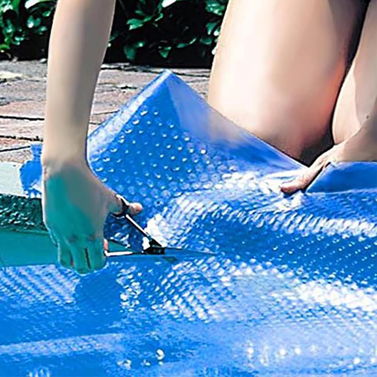Cubierta Solar Para Piscina - Cubierta De Calefacción Para Piscina | Rettangolare Aislada | Calentador De Piscina Resistente A Los Rayos UV, Reduce La Evaporación Del Agua Para Cubierta Solar Pa