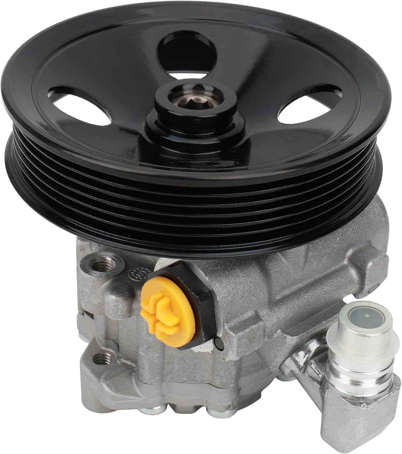IRONTEK Power Steering Pump 24663801 w/Pulley Fit for Mercedes-Benz ML320 1998-2003, ML350 2003-2005, ML430 1999-2001, ML500 2002-2005, ML55 AMG 2000-2003, Power Assist Pump