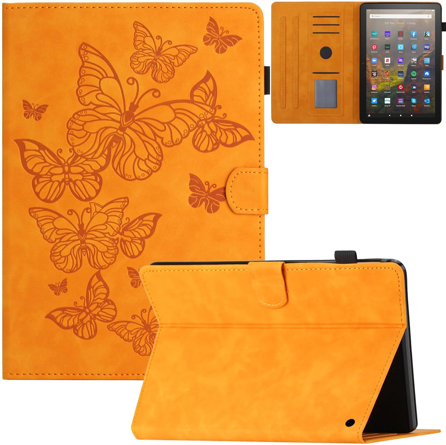 Artyond Case for Kindle Fire HD 10/HD 10 Plus 2021, PU Leather with Auto Sleep/Wake Card Slots Stand Folio Case for Amazon All-New Kindle Fire HD10/HD10 Plus 11th Generation 2021 Released, Orange Artyond Case for Kindle Fire HD 10/HD 10 Plus 2021, PU Leather with Auto Sleep/Wake Card Slots Stand Folio Case for Amazon All-New Kindle Fire HD10/HD10 Plus 11th Generation 2021 Released, Orange
