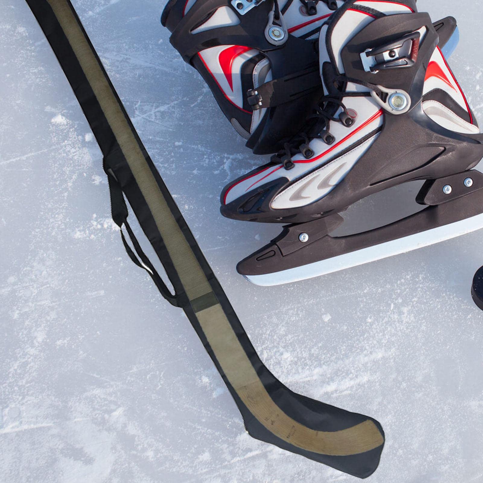 Bolsa de hockey sobre hielo, bolsa de con correas de hombro, bolsa de de hockey sobre hielo con cremallera, bolsa de de hockey ligera negra, bolsa de de hockey sobre césped para