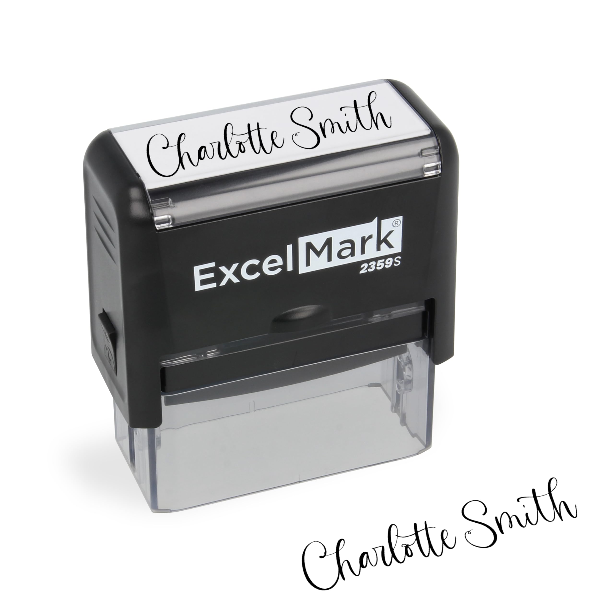 ExcelMarkCustom Signature Stamp - Self Inking - Large