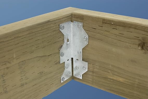 Simpson Strong-Tie A35Z - A34 Framing Angle - 1-7/16 Inch x 2-1/2 Inch 18-Gauge Steel, ZMAX Galvanized Coating, Versatile Corrosion-Resistant Wood Construction Connectors (Pack of 100)
