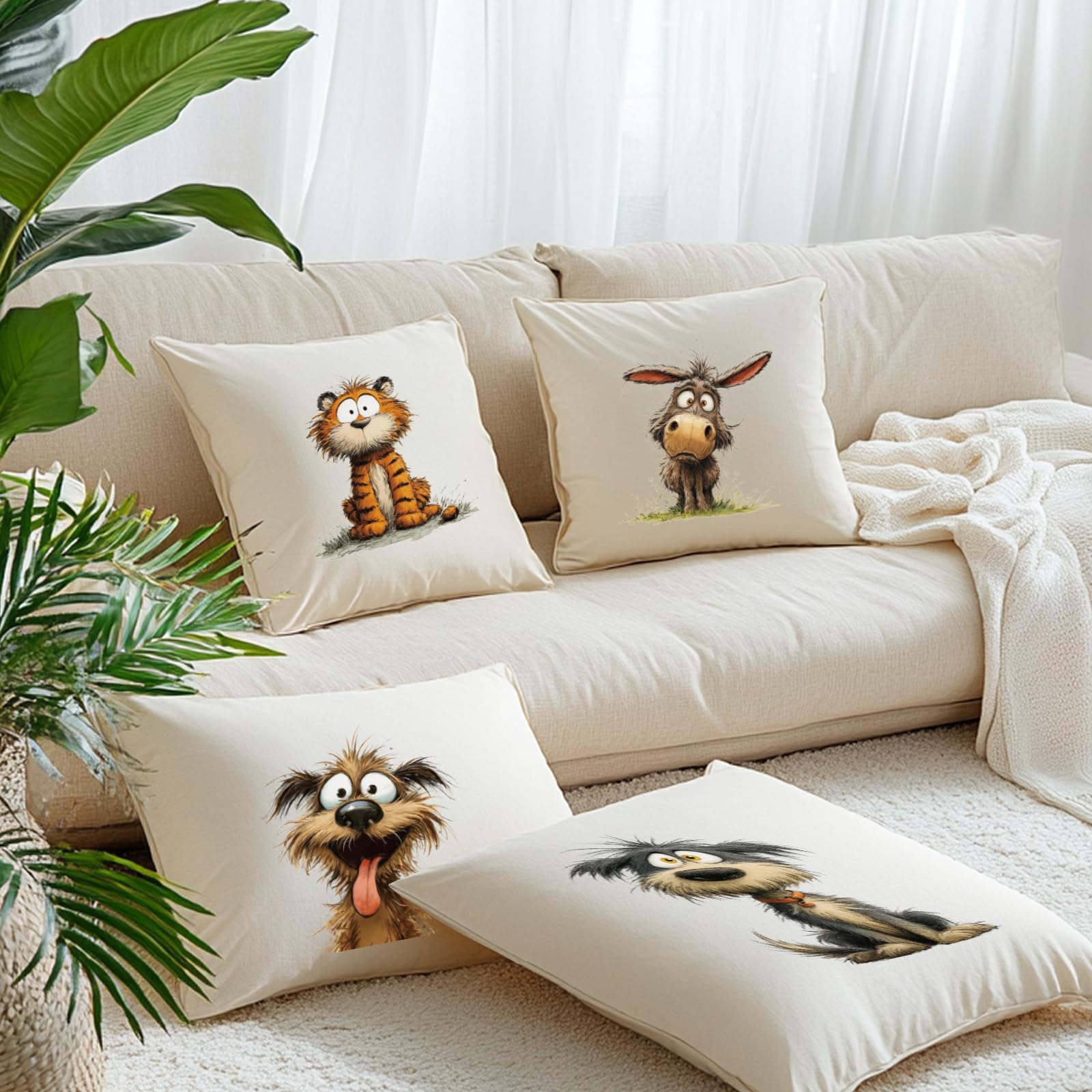Increíble 24 piezas de transferencia termoadhesiva animal divertido grandes parches para planchar burro perro gato conejo para ropa personalizada, chaquetas de mezclilla, sudaderas, proyectos de