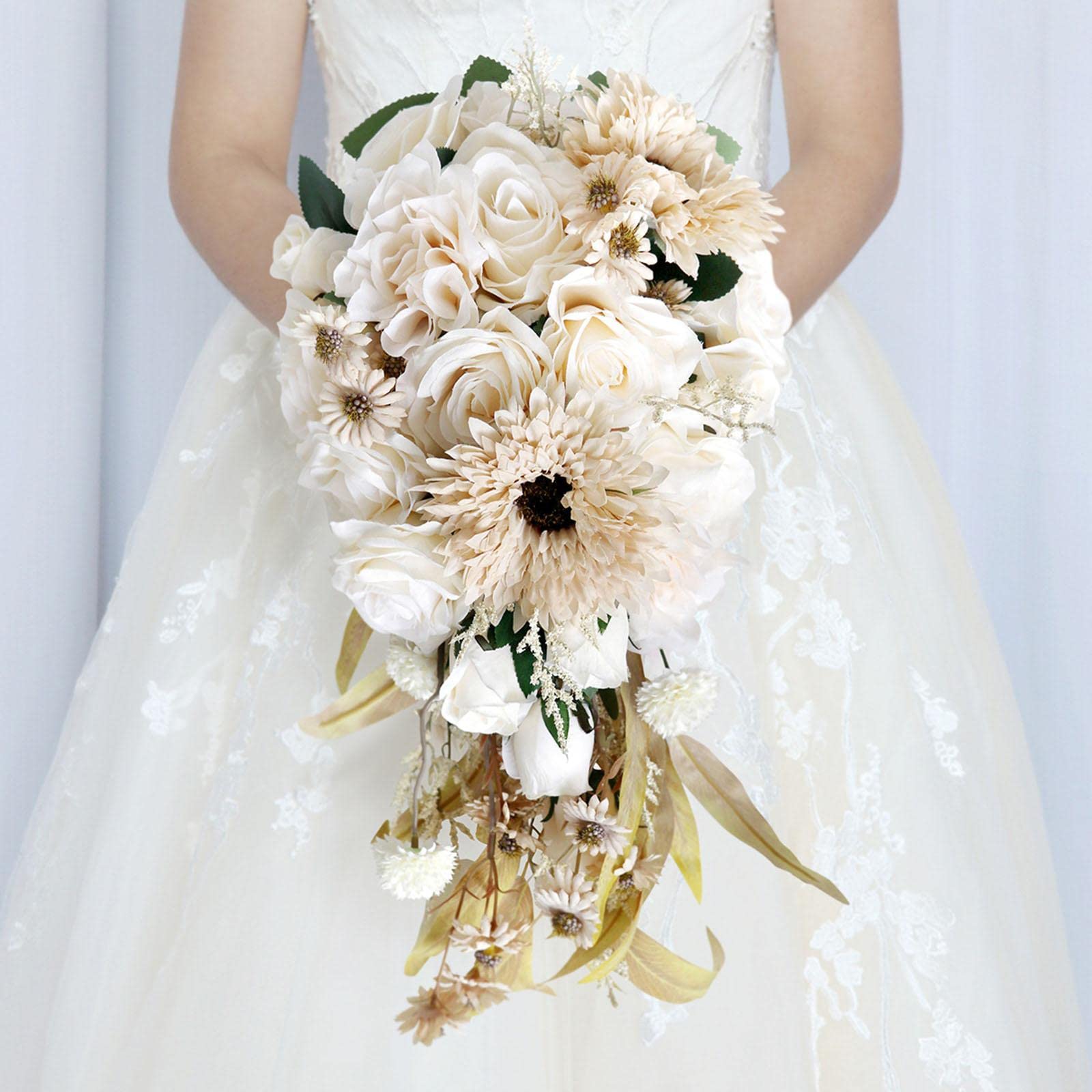 Ramos de novia de boda, ramo de dama de honor, flores artificiales para fiestas, bodas, aniversarios