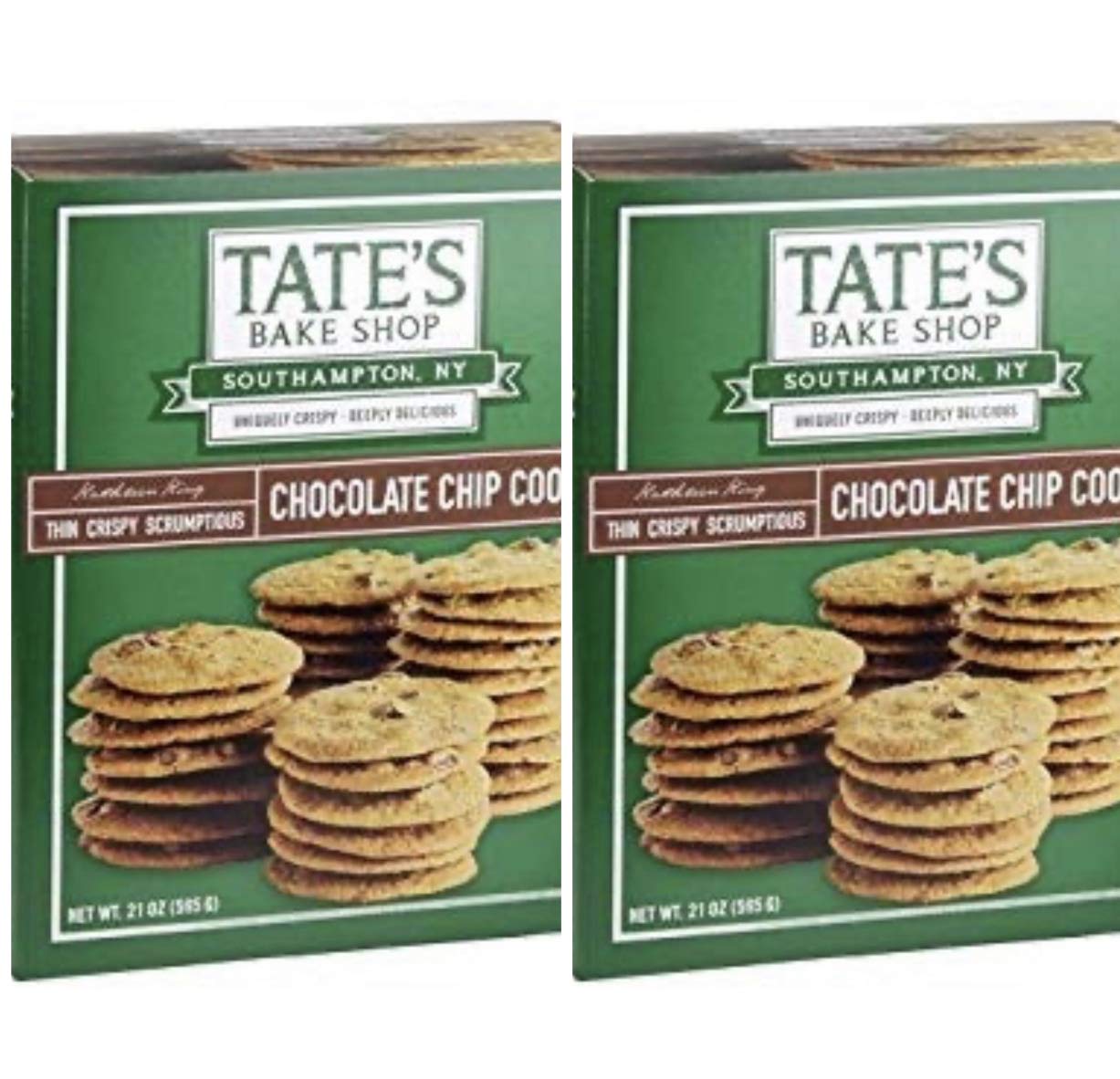 Tate’s chocolate chip cookies Big for Family size 2-Pack, 21 oz