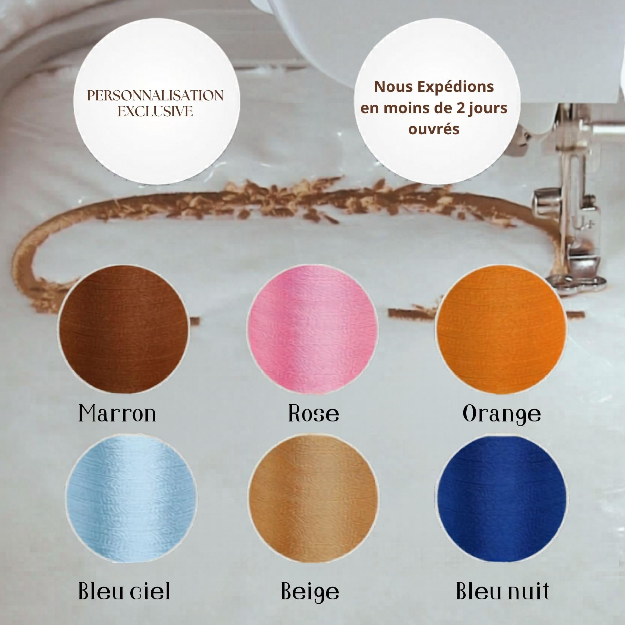 Couverture Bébé Personnalisée brodée Prénom Initiales Fleurs- Idée Cadeau Original Toutes Occasions, Fille, Garçon