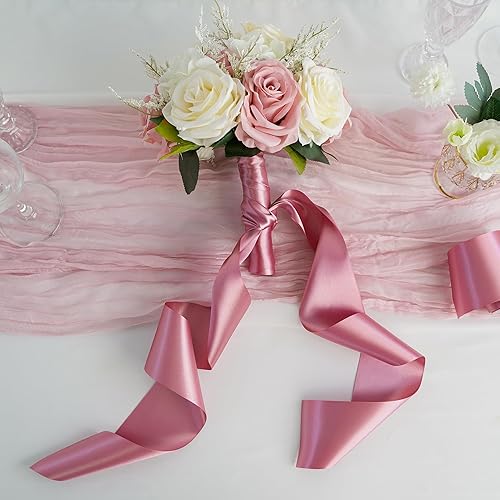 Vista 143 de MEEDEE Orange Satin Ribbon - 1.5 inch Double Faced Satin Ribbon, 50 Yards - Neon Tangerine - For Christmas, Thanksgiving, Halloween, Weddings