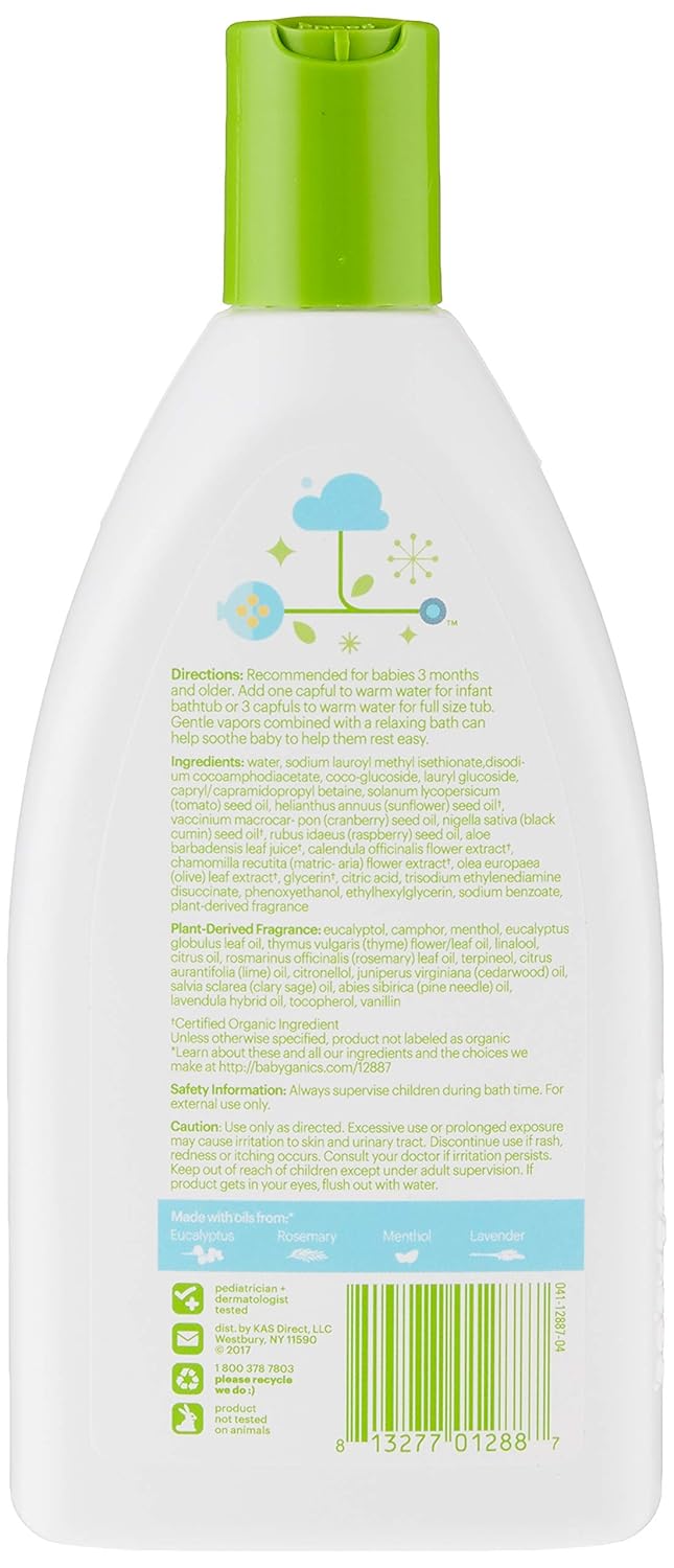 BabyGanics Vapor Bubble Bath -12oz : Baby