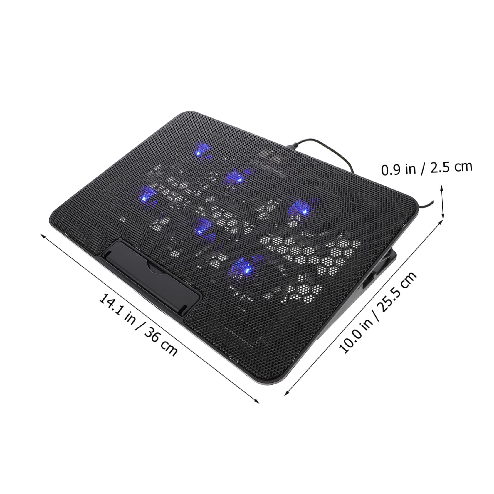 Veemoon Laptop Kühlpad für Gaming Notebooks Verstellbare Höhe Lüfter USB Stromversorgung Leiser Betrieb zur Effektiven Wärmeableitung Reduzierung von Nacken Schulterschmerzen