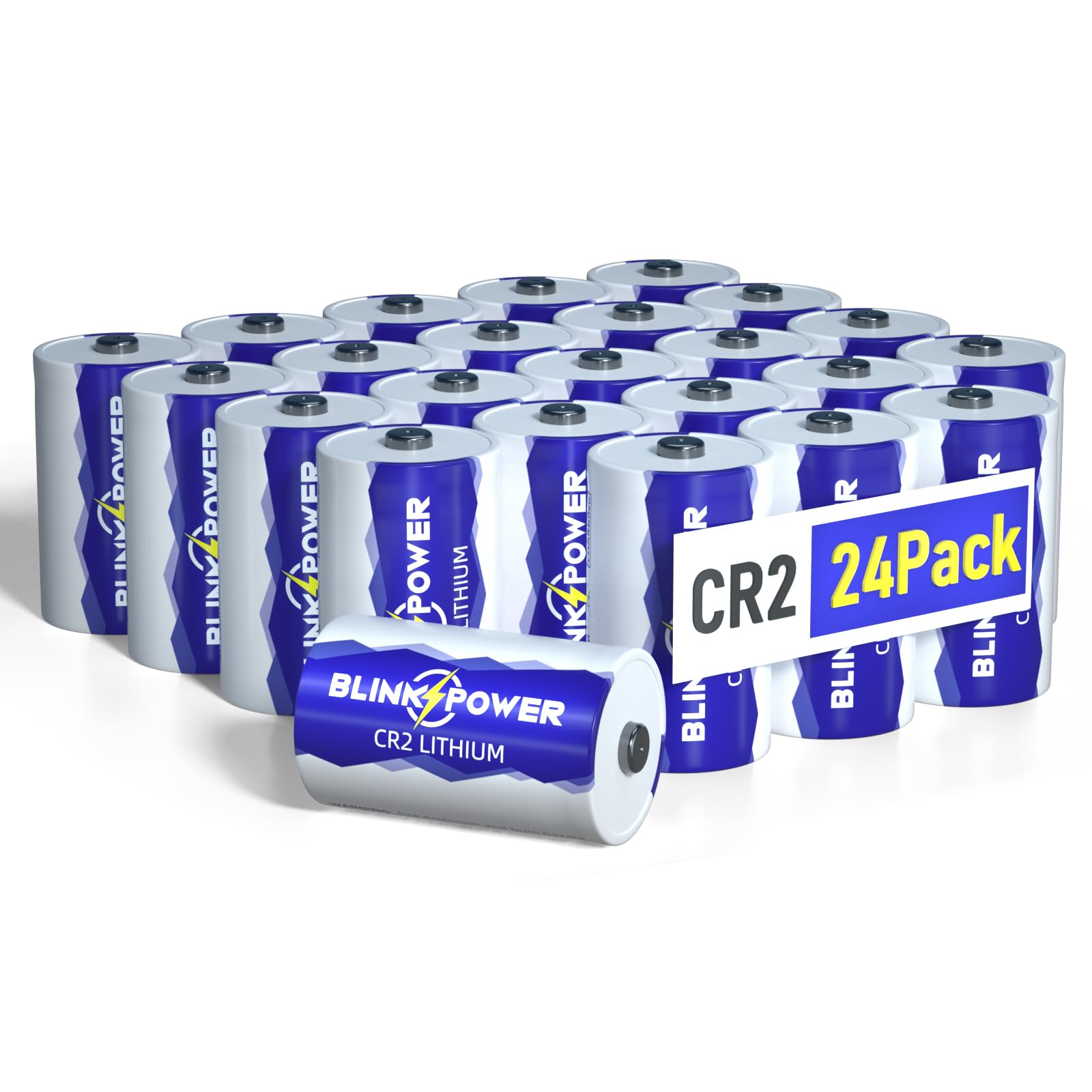 Blinkspower CR2 Battery, 24 Pack, 900mAh, 3V Lithium