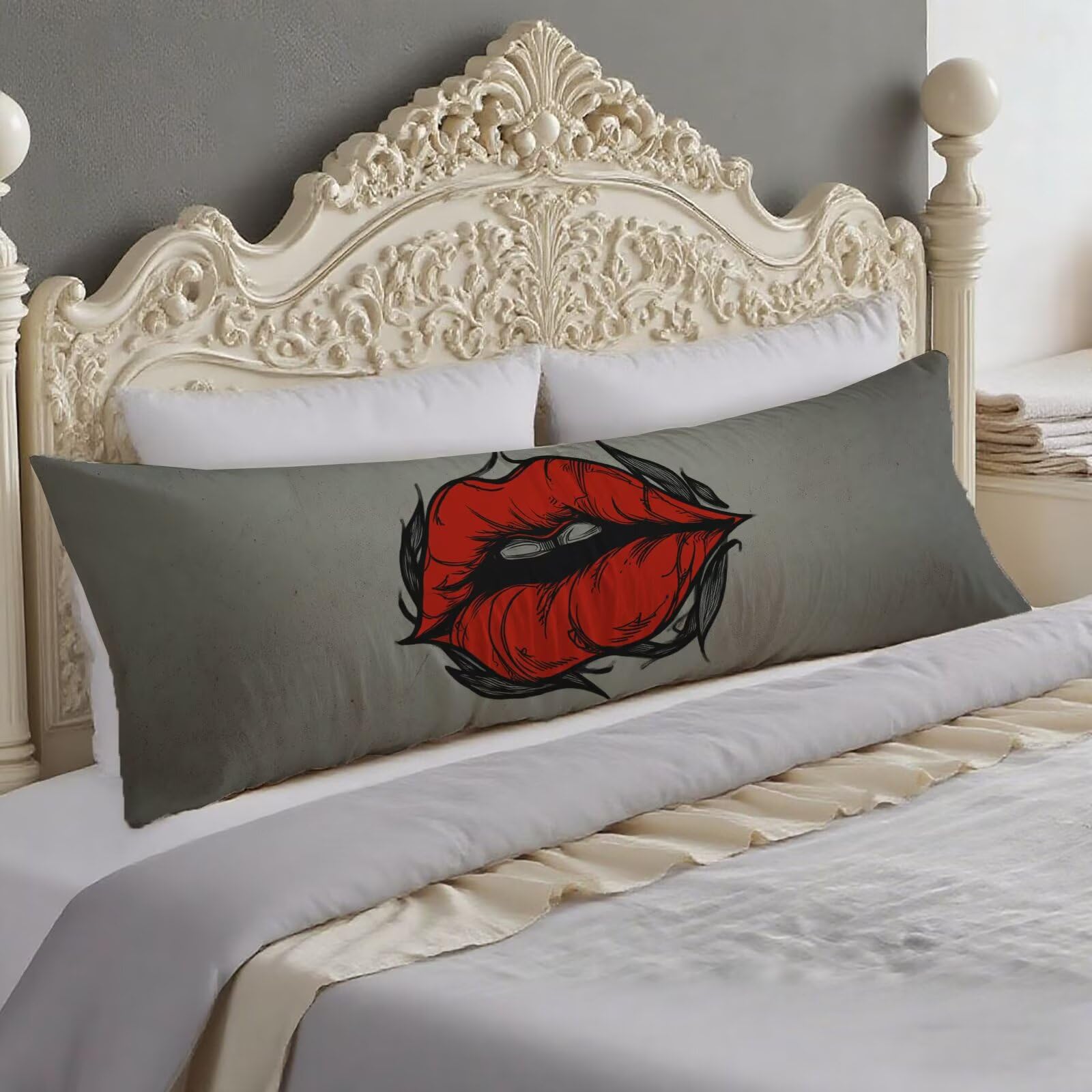 Body pillow grossesse : housse de coussin 180 cm pour soulager le dos
