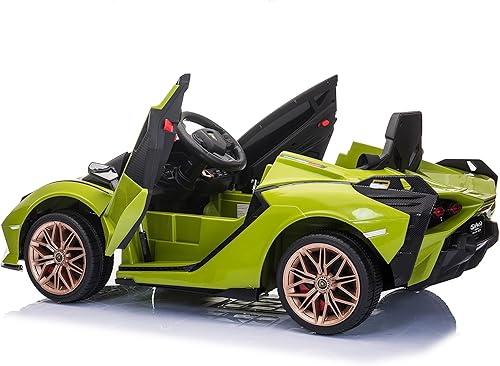 Miniatura 2 de Lamborghini SIAN - Vehículo eléctrico de 12 V con arranque suave y suspensión de rueda, con licencia Lamborghini SIAN para niños, juguete eléctrico