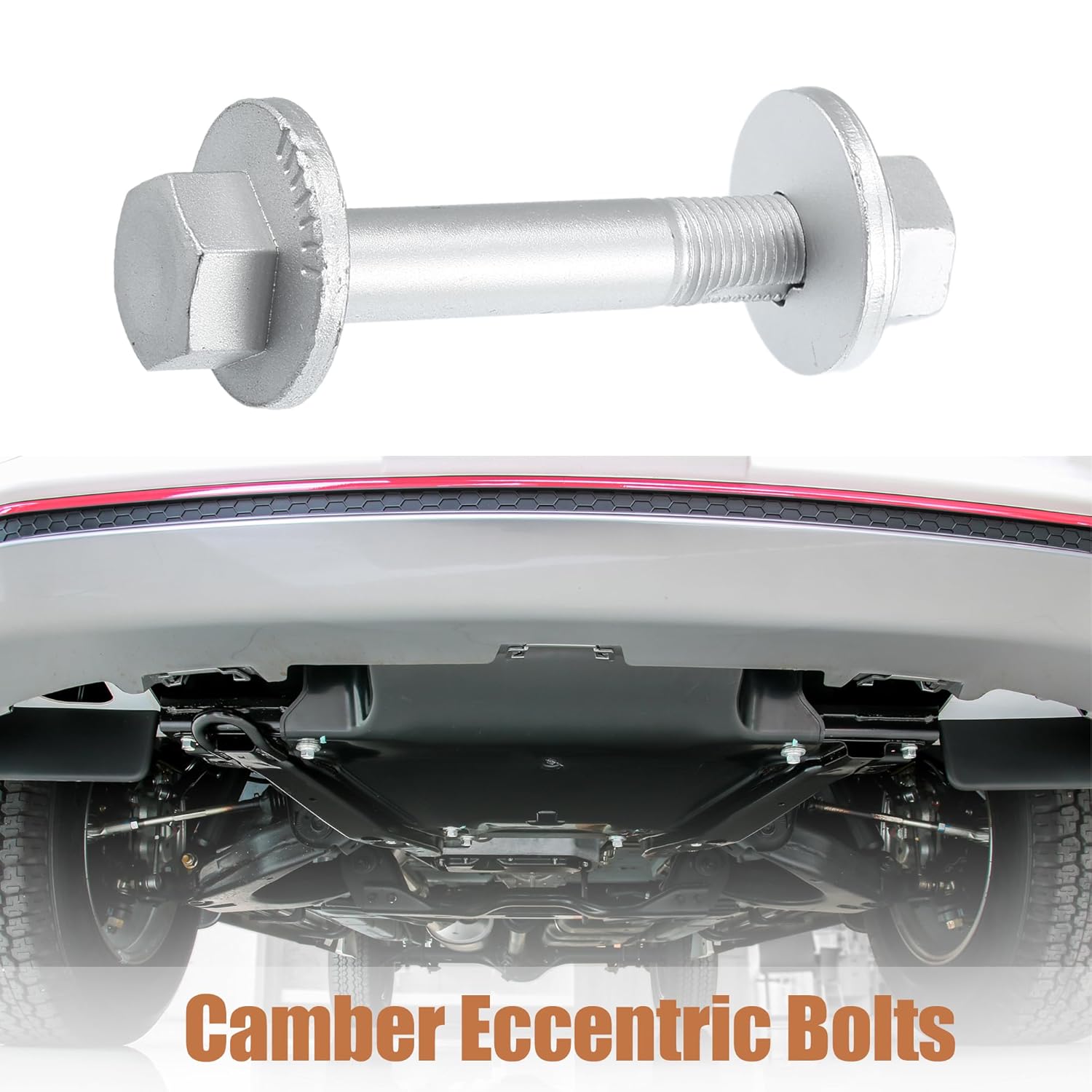 uxcell Car Camber Adjusting Eccentric Bolts Lockout Kit Suspension Control Arm Repair Bolt for Hyundai Santa Fe 2007-2009 No.552602B100 2 Set
