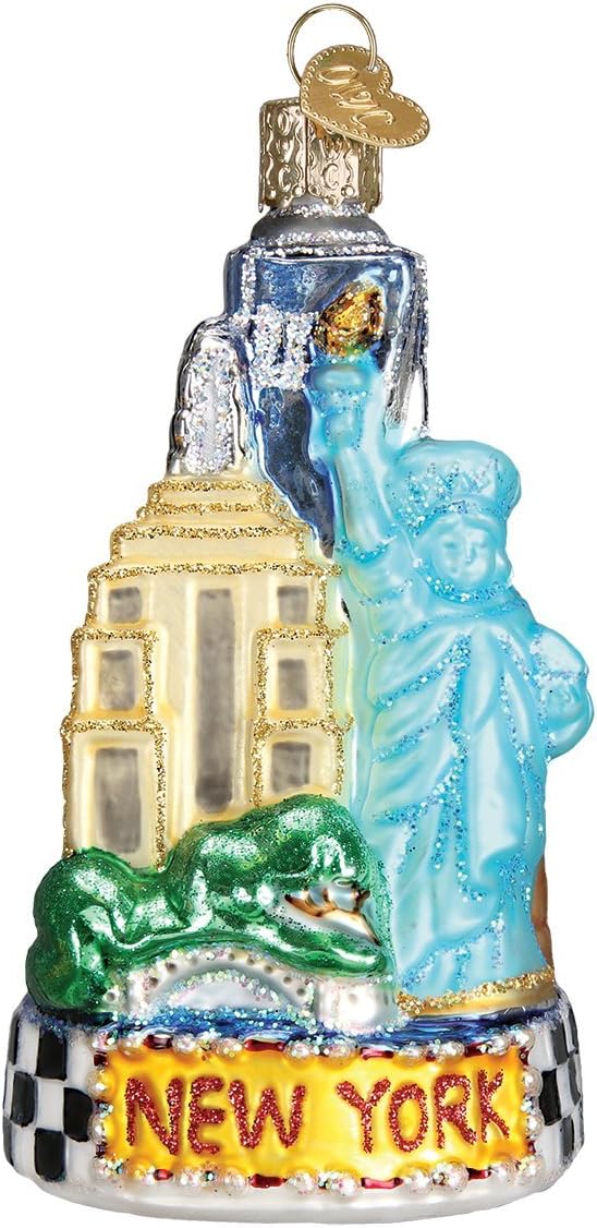 Old World New York City Glass Blown Ornament 20083