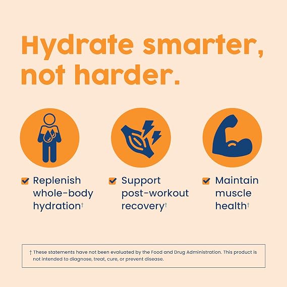 NativePath Hydrate Electrolyte Powder, Tangerine, 30 Servings