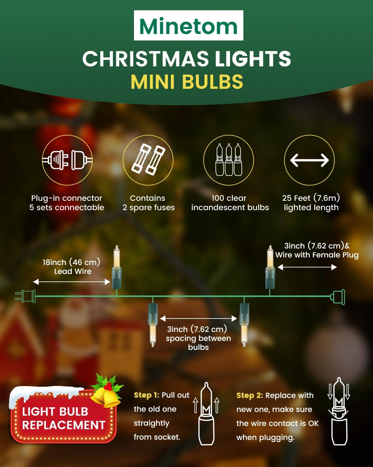 Warm Glow Clear 100ct Mini Lights: Xmas & Party Decor 3 71HA2KwZDiL. AC SL1500